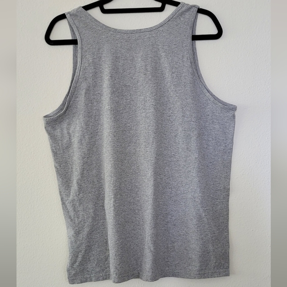 Emojinx Unisex Heather Gray Tank Top weekend fun Size Large - Picture 3 of 4